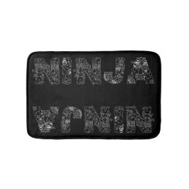 Ninja Superb Text Art Badrumsmatta