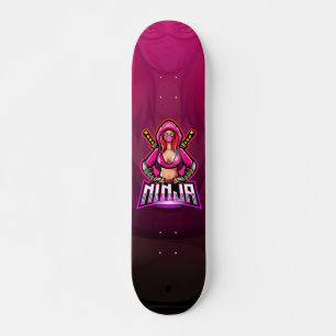 Ninja Svärd Flicka Echo Lila Mini Skateboard Bräda 18,5 Cm