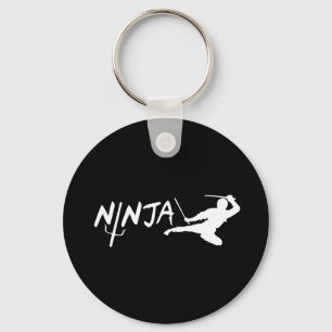 Ninja svart nyckelring