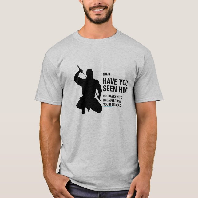 Ninja T skjorta T-shirt (Framsida)