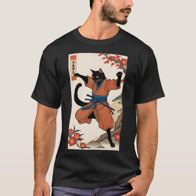 Ninja Tassar: Midnight Strejka T Shirt (Framsida)
