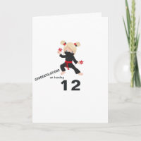 Ninja-tema Birthday Hälsning