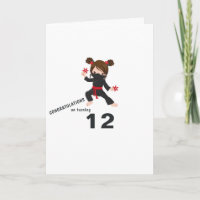 Ninja-tema Birthday Hälsning