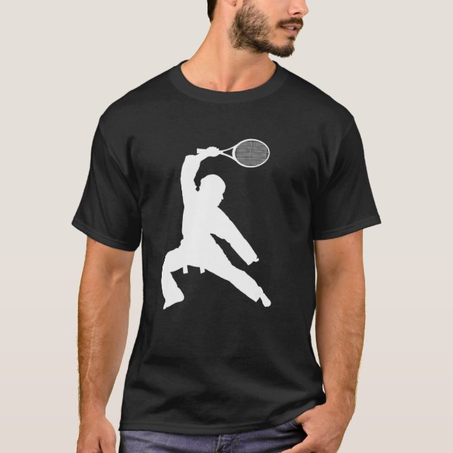 Ninja Tennis Tennis Player T Shirt (Framsida)