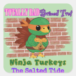 Ninja Trotters 2024 Sticker Fyrkantigt Klistermärke