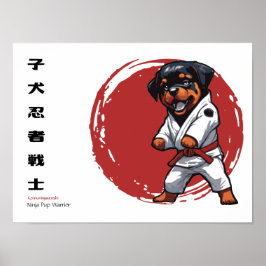 Ninja Valp Warrior Poster