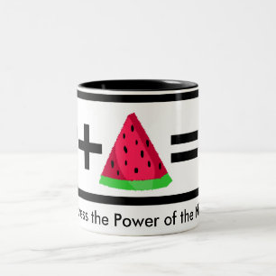 Ninja vattenmelonmugg Två-Tonad mugg