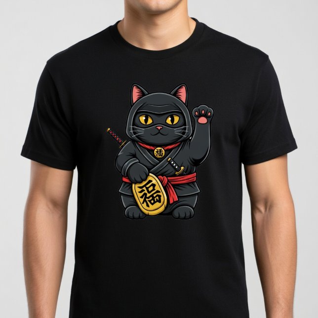 Ninja Vinkande Katt T Shirt (Skapare uppladdad)