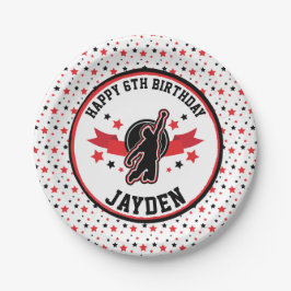 Ninja Warrior Black and Red Födelsedagsfest