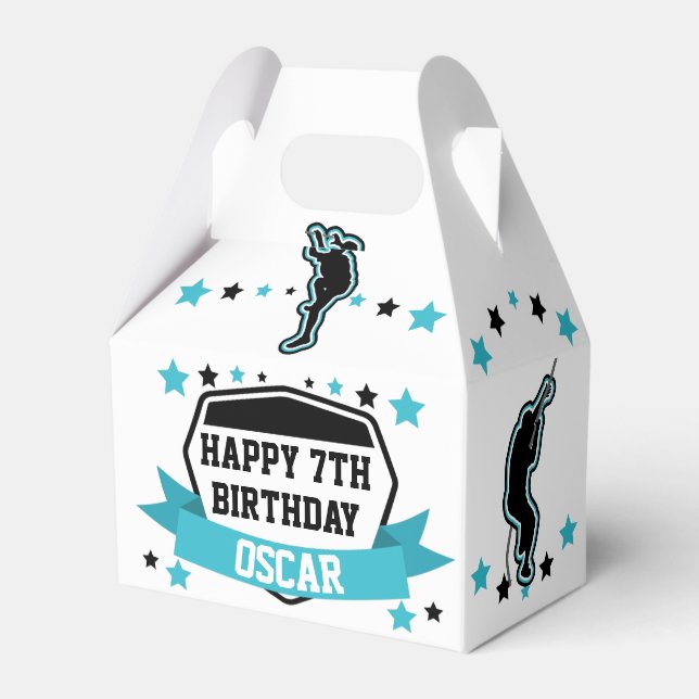 Ninja Warrior Boys Birthday Favour Box Presentaskar (Framsidan Sidan)