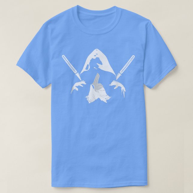 Ninja warrior bushido samurai-värdvärgshämmare t shirt (Design framsida)