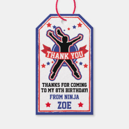 Ninja Warrior Flick kalas Presentetikett