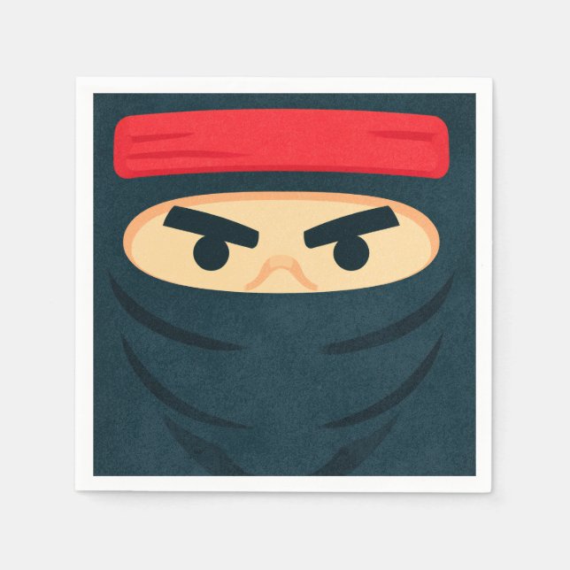 Ninja Warrior Födelsedagsfest Servetter (Framsidan)