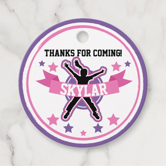 Ninja Warrior Girl 2’ Circles Gåvor Etiketter (Framsida)