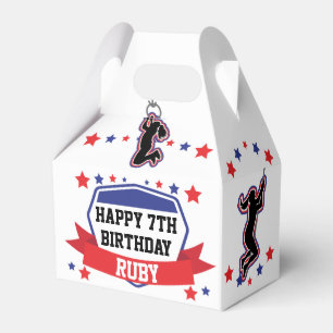 Ninja Warrior Girls Birthday Favor Box Presentaskar