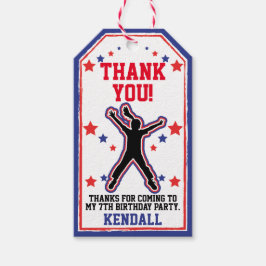 Ninja Warrior Girls Birthday Presentetikett