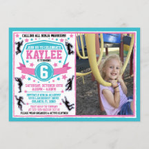 Ninja Warrior Girls Rosa Teal Birthday Photo