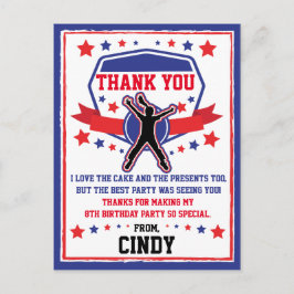 Ninja Warrior Girls Tack så mycket Vykort