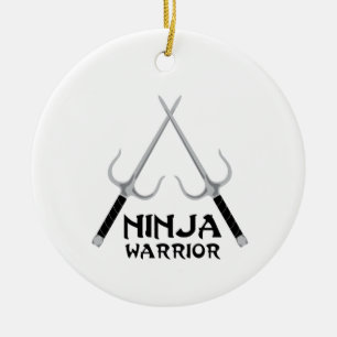Ninja Warrior Julgransprydnad Keramik