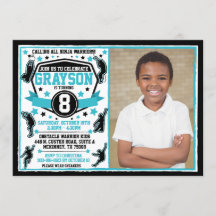 Ninja Warrior Pojke Svart & Teal Foto