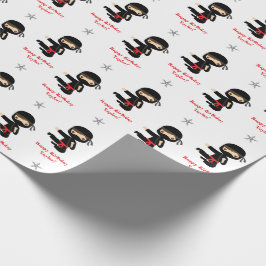 Ninja Wrapping Papper Boy Personlig Red Black Presentpapper