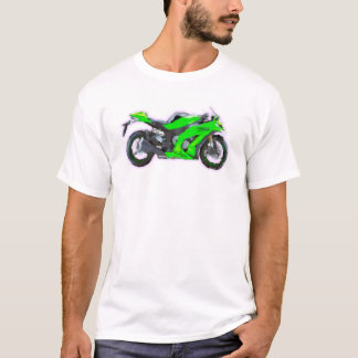 Ninja ZX 10R räcker målad konst borstar mallen T-shirt
