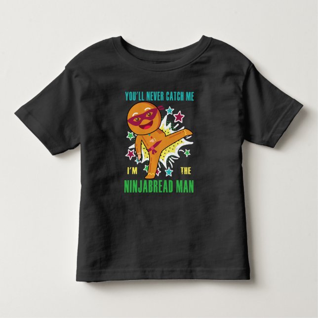 Ninjabread Man.. Du kommer aldrig att fånga mig T Shirt (Framsida)