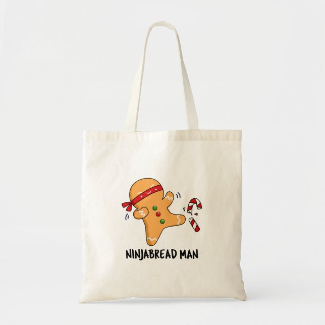 Ninjabread Man Funny Gingertea Pun Tygkasse (Framsidan)