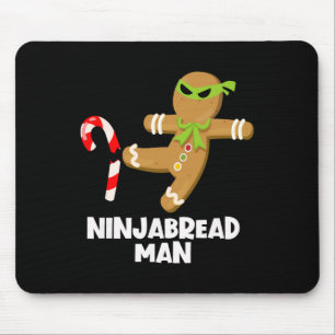 Ninjabread man roligt ginja kicking candy cane chr musmatta