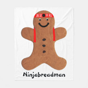 Ninjabredman biscuit (cookie) fleecefilt
