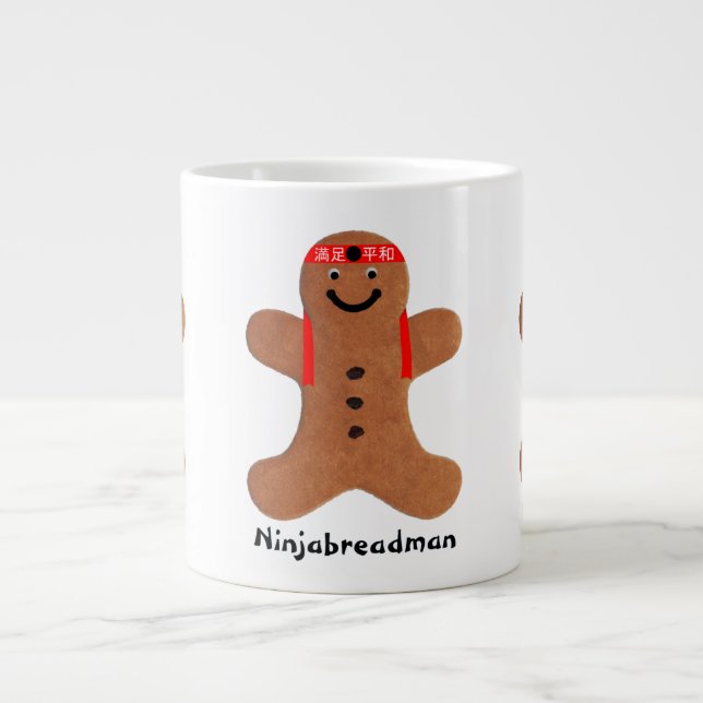 Ninjabredman biscuit (cookie) jumbo mugg (Framsidan)