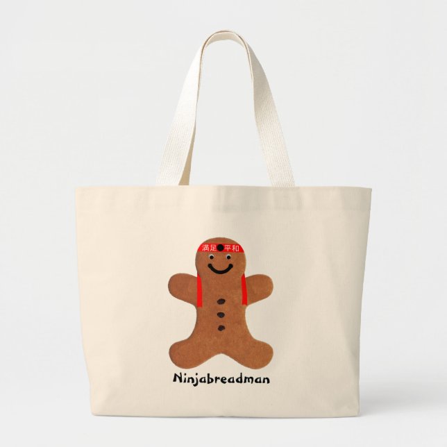 Ninjabredman biscuit (cookie) jumbo tygkasse (Framsidan)