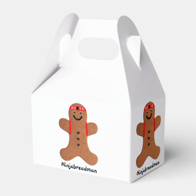 Ninjabredman biscuit (cookie) presentaskar (Framsidan Sidan)