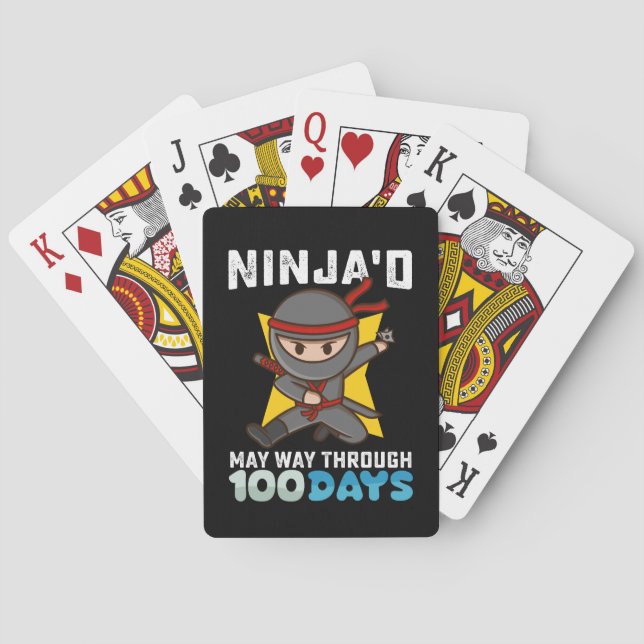 Ninja'd May way through 100 days School Casinokort (Baksidan)