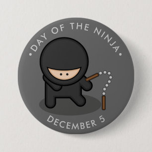 Ninjadagen, tecknad nunchucks knapp