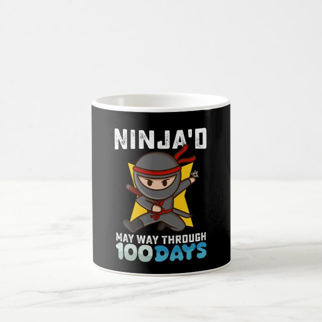 Ninjade majsätt genom 100 dagar i skolan kaffemugg (Center)