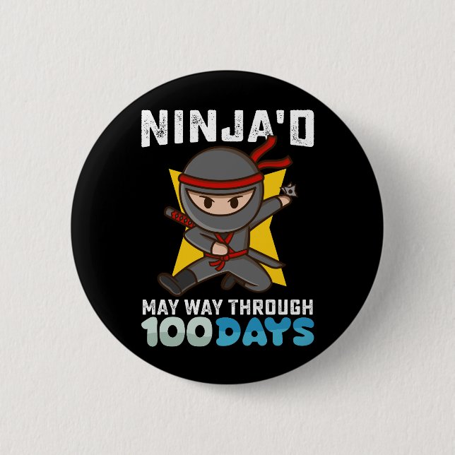 Ninjade May-vägen genom 100 skoldagar Knapp (Framsida)
