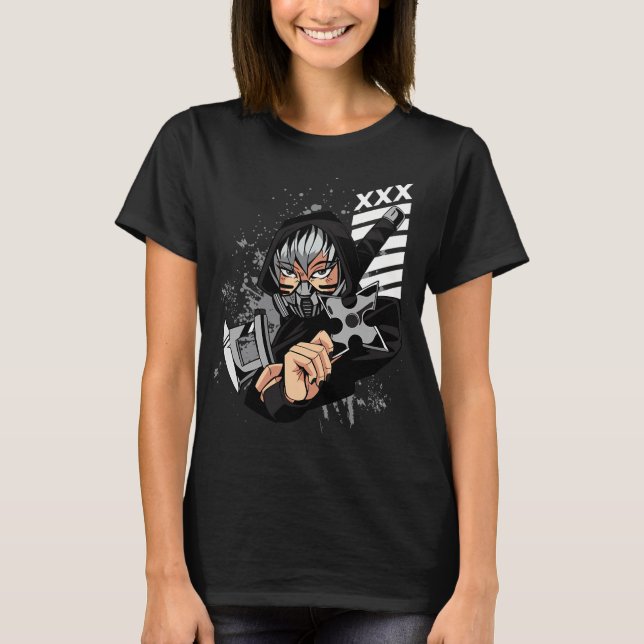 Ninjaflicka. T Shirt (Framsida)