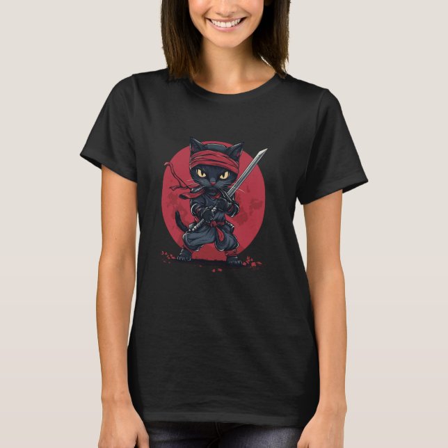 Ninjakatt T Shirt (Framsida)