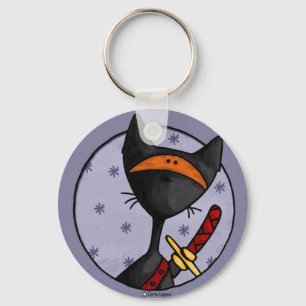 ninjakattungekeychain nyckelring