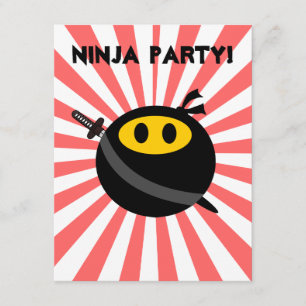 Ninjansikte Inbjudningar