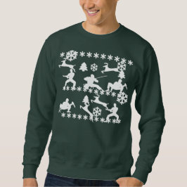 Ninjas & ren som slåss ful julsvett 2 sweatshirt