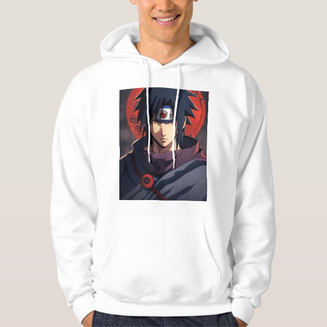 "Ninjas skugga: Itachi Uchiha Hoodie Collection" (Framsida)