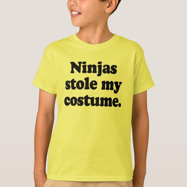 Ninjas stal min dräkt t-shirt (Framsida)