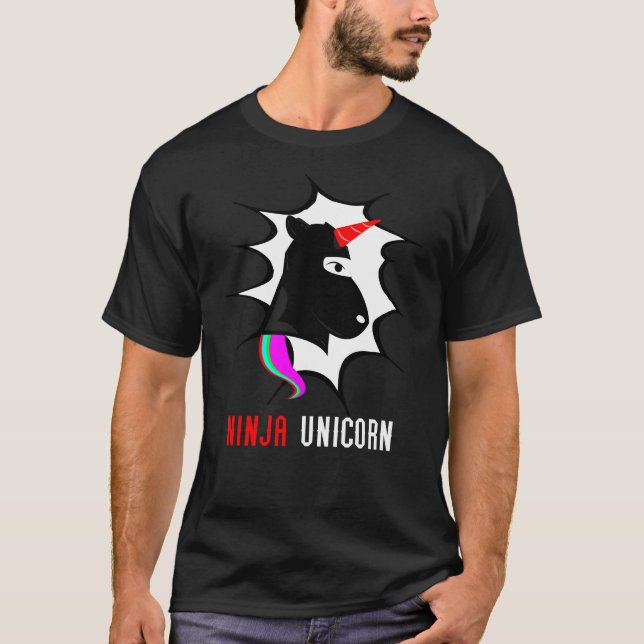 ninjaunicorn t shirt (Framsida)