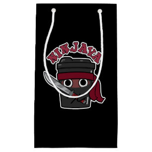 Ninjava Funny Ninja Java Coffee Pun Mörk BG