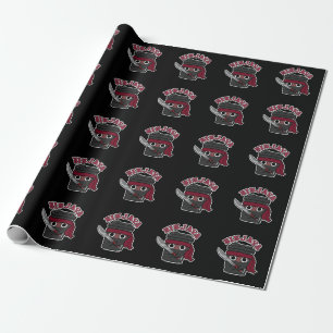 Ninjava Funny Ninja Java Coffee Pun Mörk BG Presentpapper