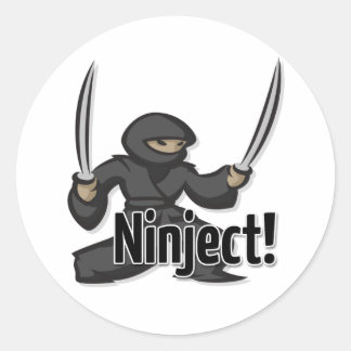 Ninjicera Akimbo Sticker Runt Klistermärke