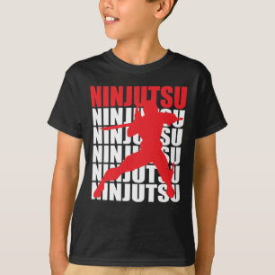 Ninjutsu mörk tee shirt