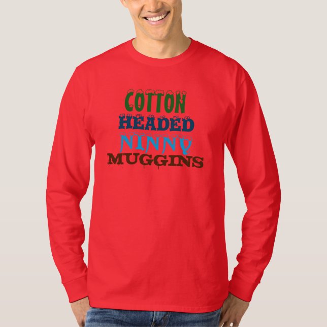 NinnyMuggins för bomull hövdad T-tröja Tee Shirt (Framsida)